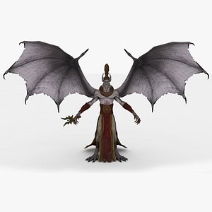 3D Vampire Rigged and Animated model