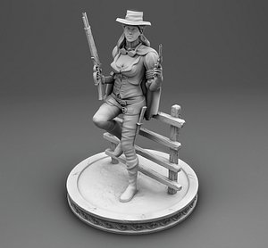 3D Cowgirls boss model