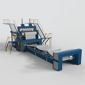 paper making equipment 3D model