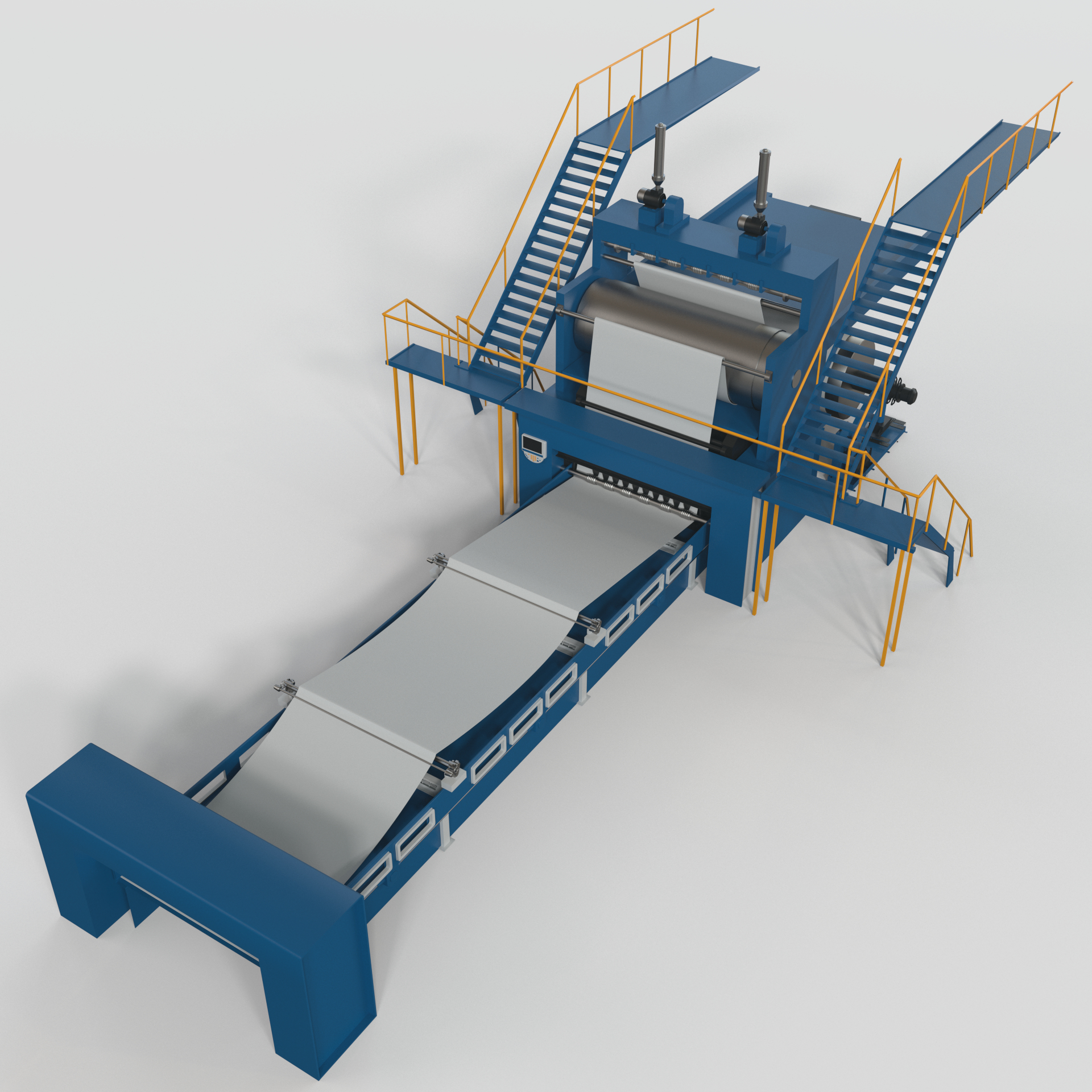 Paper making equipment 3D model TurboSquid 1555333