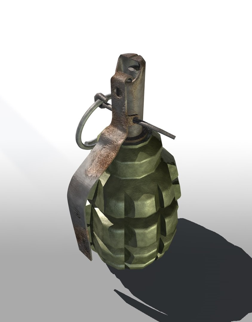 Hand Grenade C4d Free