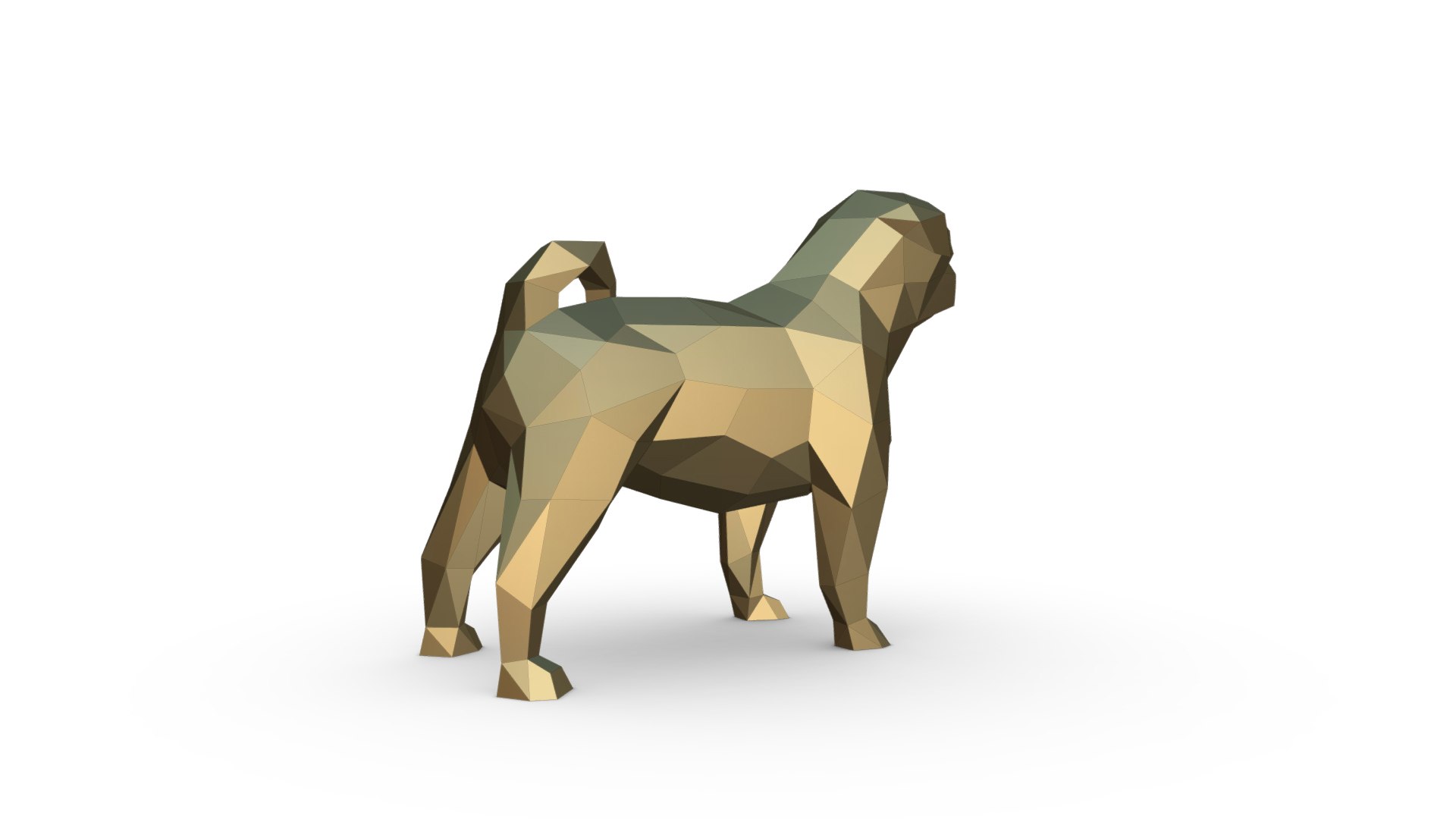 3D Model Pug - TurboSquid 1846794