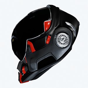 Sci-Fi Helmet 3D model