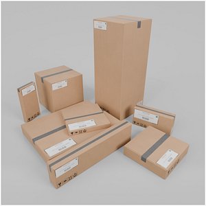 Complete Cube and Flat Pack - Rigged and Customizable