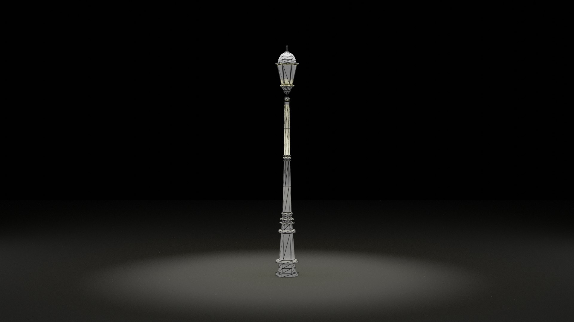 3D Model Vintage Steet Light 3D Model - TurboSquid 2248599