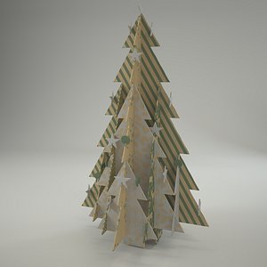 3d ecofriendly christmass tree model