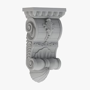 3D Scroll Corbel 40