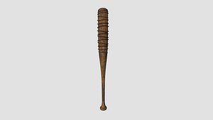 3D Baseball Bat Weapon 06 - Lucille - Character Weaponry model