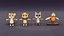 Animated Cartoon Animals 3D Models Pack 5