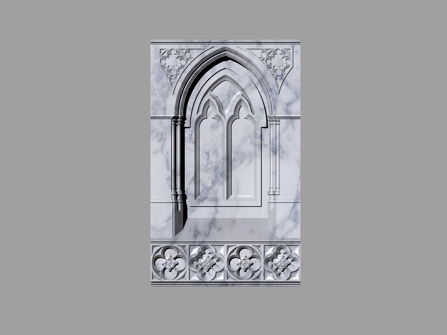 3d Model Columns Arches Ancient