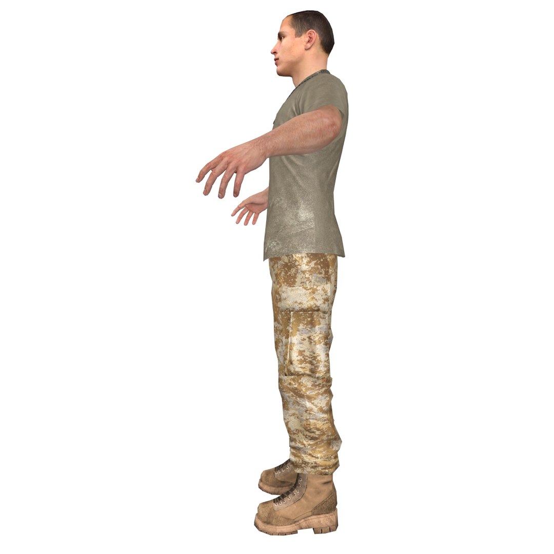 base soldier 1 3d model
