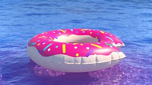 3D model Swim ring donut 01