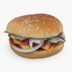 3D model Cheeseburger 01