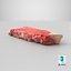 3D Raw meat steak 01