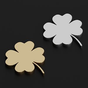 3D model Lucky Four Leaf Clover