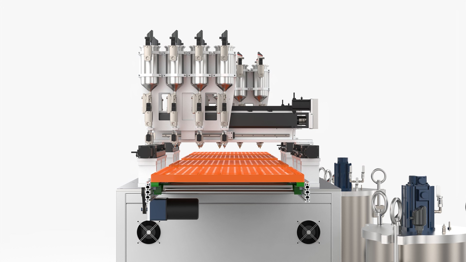 3D Automatic Double Station Pouring Machine - TurboSquid 2013591