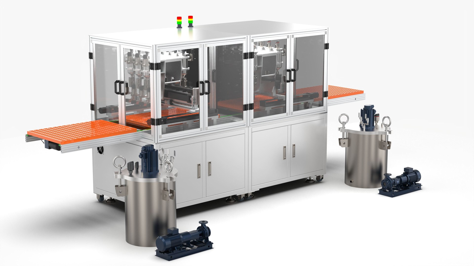 3D Automatic Double Station Pouring Machine - TurboSquid 2013591