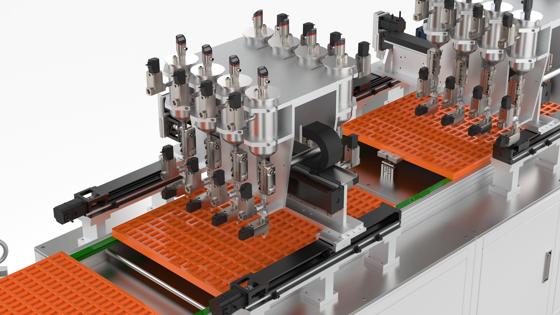 3D Automatic Double Station Pouring Machine - TurboSquid 2013591