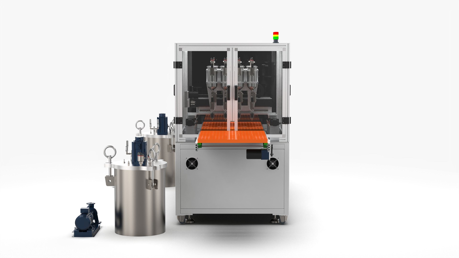 3D Automatic Double Station Pouring Machine - TurboSquid 2013591