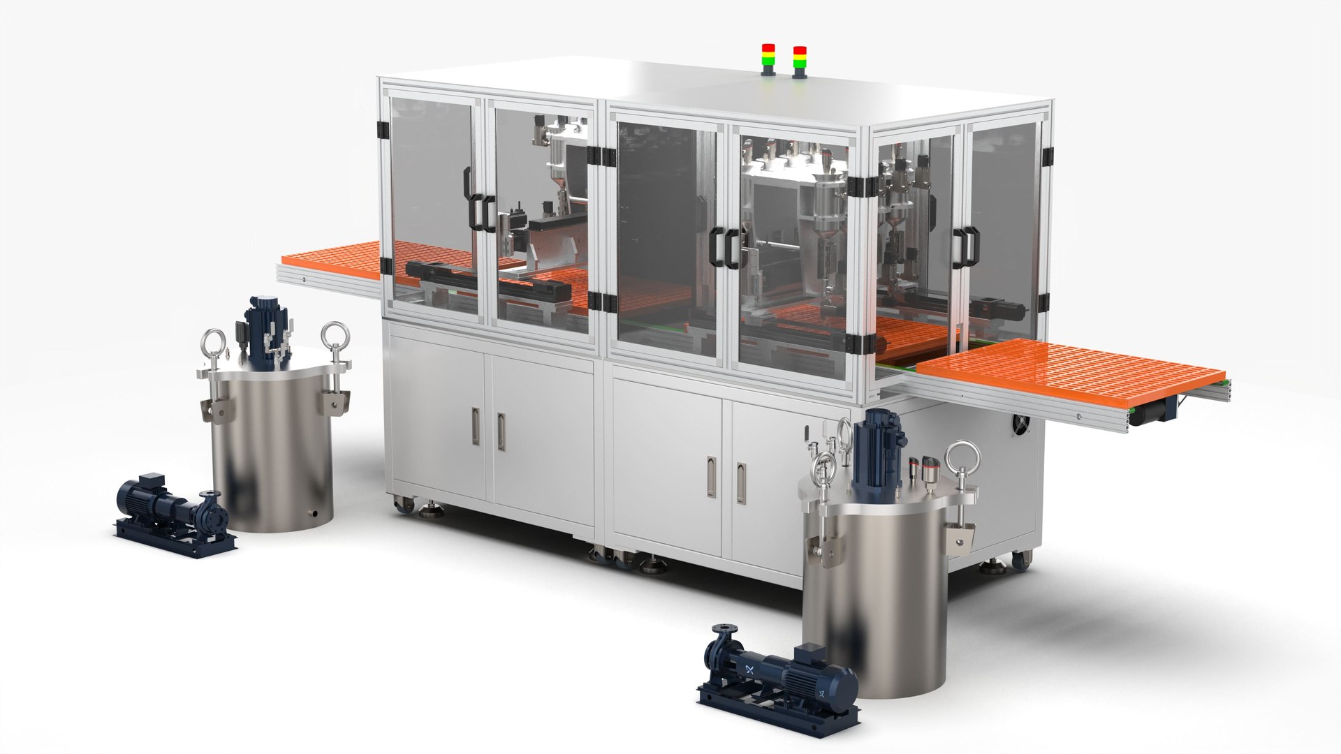 3D Automatic Double Station Pouring Machine - TurboSquid 2013591