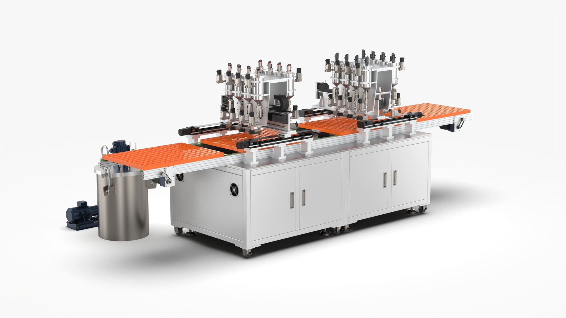 3D Automatic Double Station Pouring Machine - TurboSquid 2013591