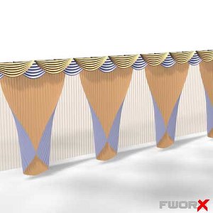 curtains 3d model