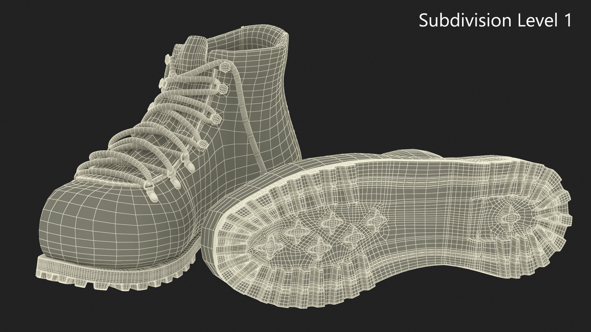 Mountain Hiking Boots 3D Model - TurboSquid 2202638