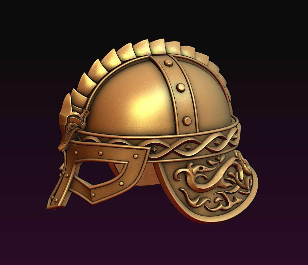 Viking Helmet 3D Print Ready 3D Model TurboSquid 1874606