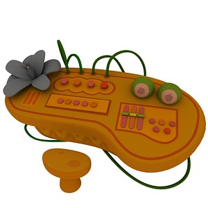 cartoon tropical music table 3D