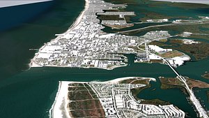 3D Atlantic city New Jersey USA model