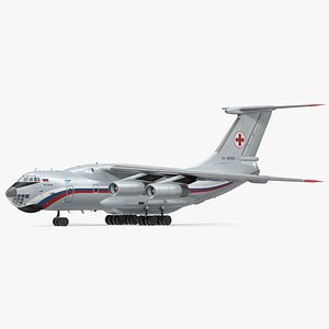 3d ilyushin il-76td s civilian model