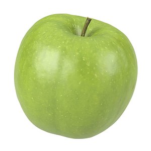 photorealistic scanned apple 3D