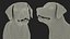 Begging White Labrador Dog Pose Fur Animated Rigged