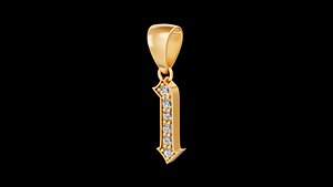 number 1 pendant