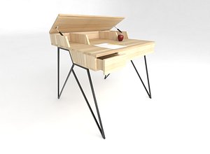 desk home office 3D