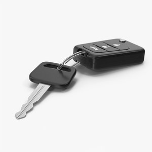 Car Keys With Chain 3D