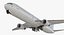 3D model boeing 767-400 interior generic