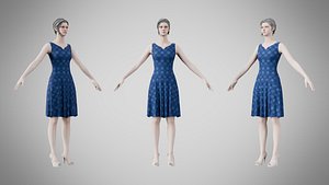 3D Dress 36 Digital Pulse Brocade