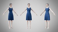 Dress 36 Digital Pulse Brocade