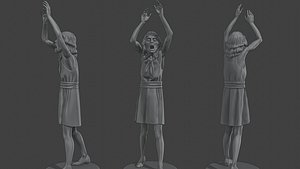 Casual Female Zombie CZ4 0003 3D model