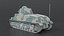 Low Poly Cartoon Somua S35 Tank