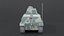 Low Poly Cartoon Somua S35 Tank