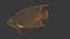3d model blue angelfish