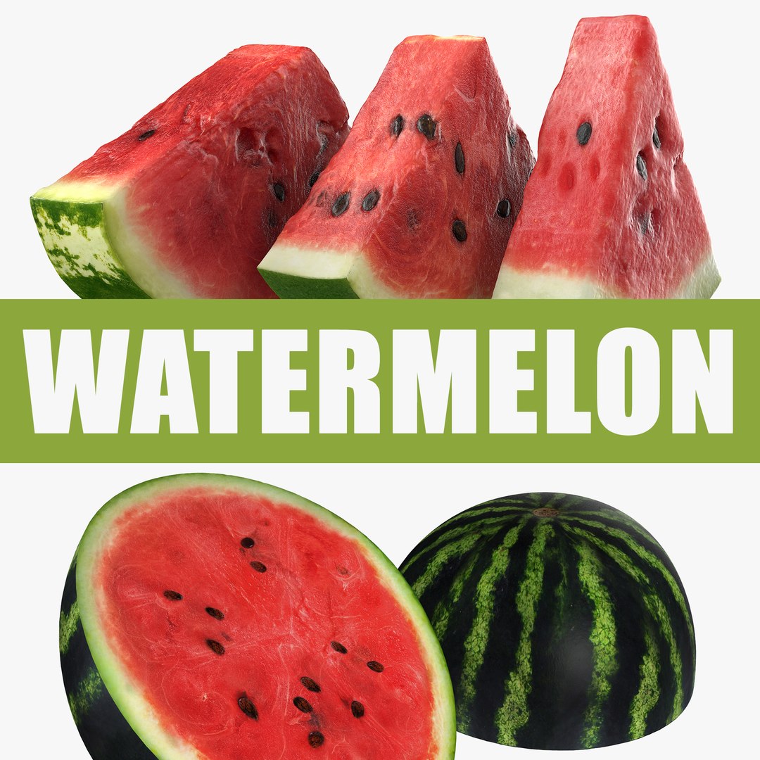 Watermelon Collection 3D model preview