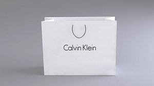 3d model designer shopping bag calvin