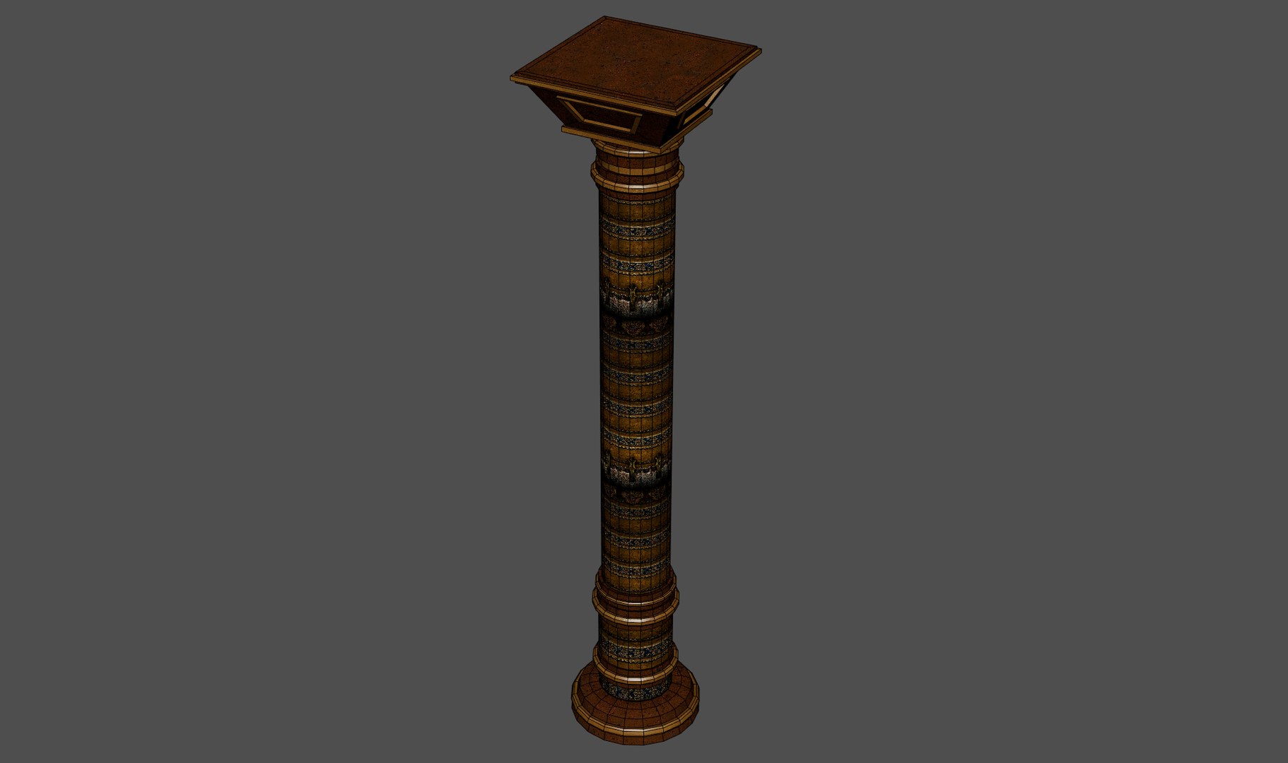 3D Exotic Column Pillar - TurboSquid 2046490
