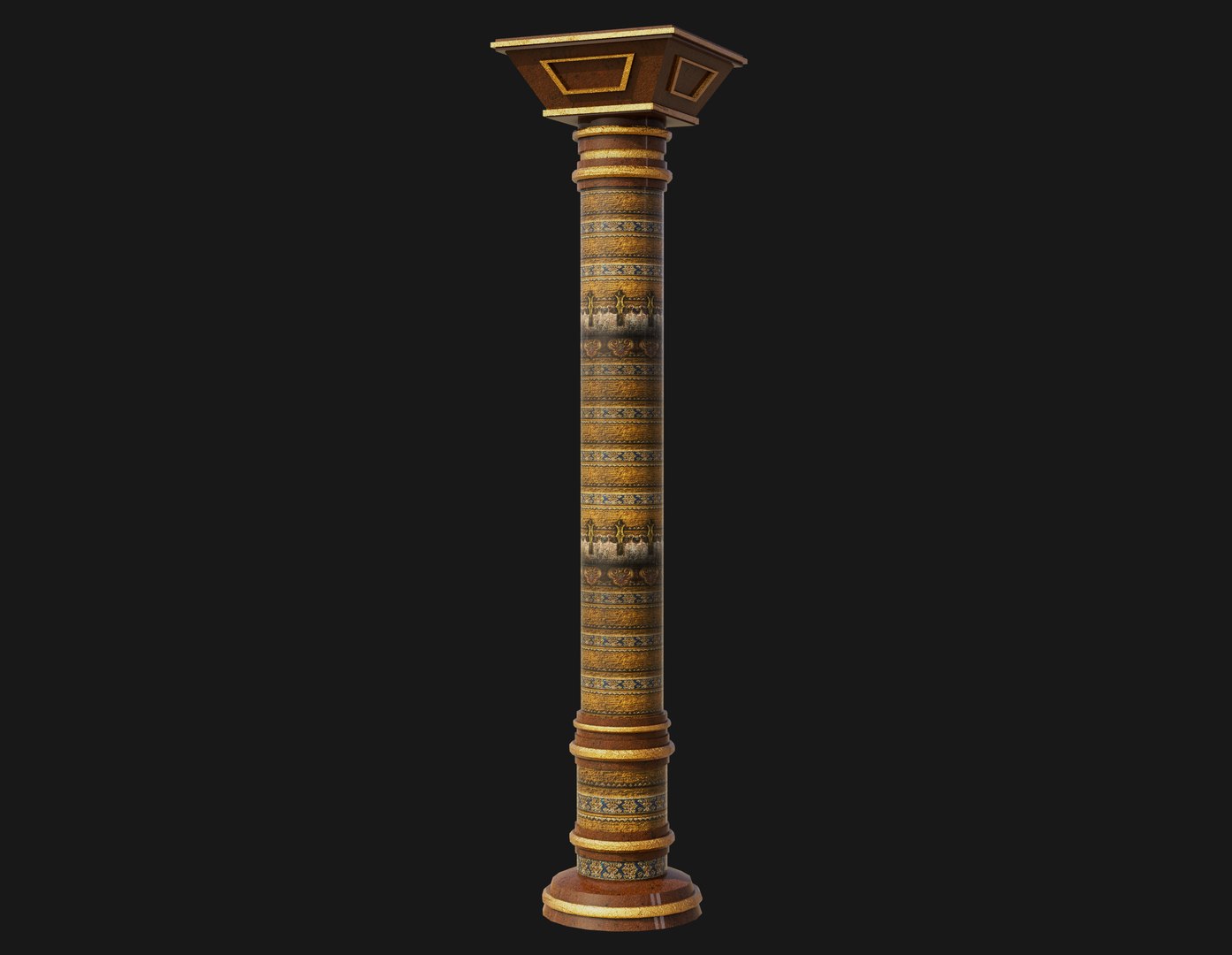 3D Exotic Column Pillar - TurboSquid 2046490