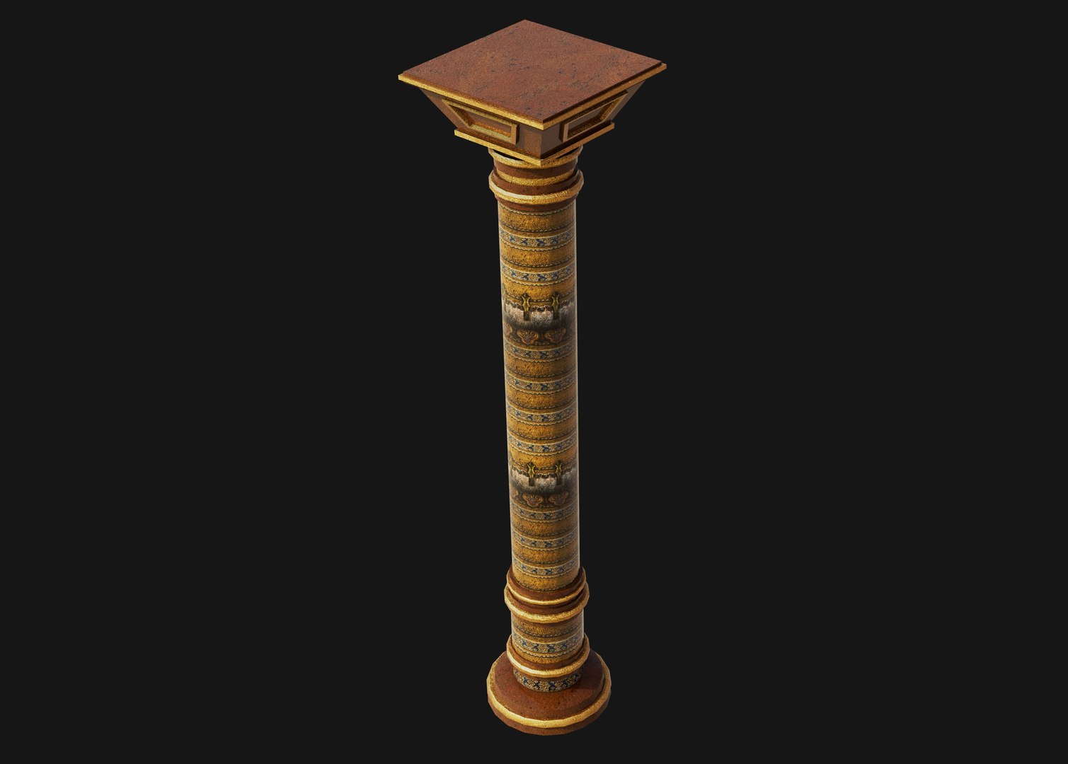 3D Exotic Column Pillar - TurboSquid 2046490