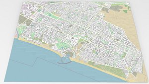 Cityscape Ashdod Israel 3D