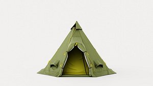 Varanger 4-6 Camp Outer Tent including Pole 3D model